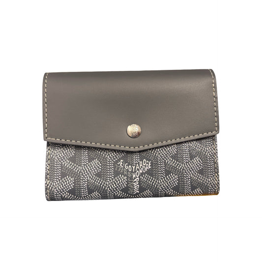 GOYARD SAINT GABRIEL GREY PHW CANVAS WALLET [3000602]