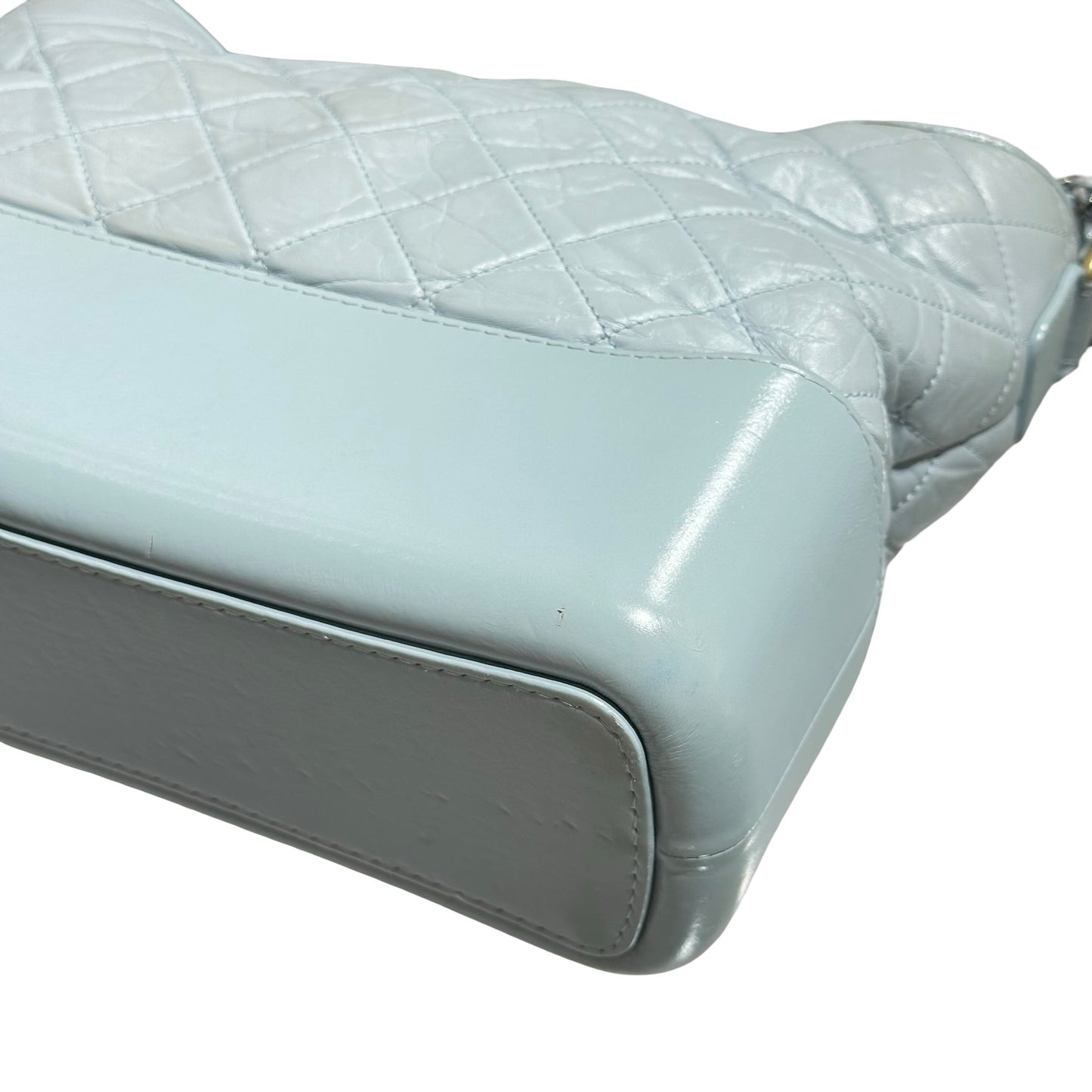 CHANEL GABRIELLE LIGHT BLUE LAMBSKIN  [3000604]