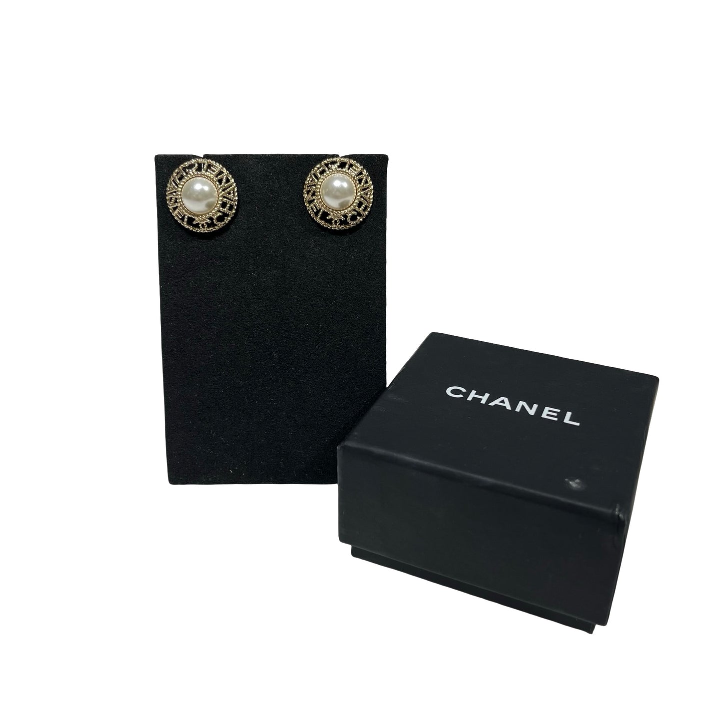 CHANEL EARRINGS WITH PEARLS  [3001157]
