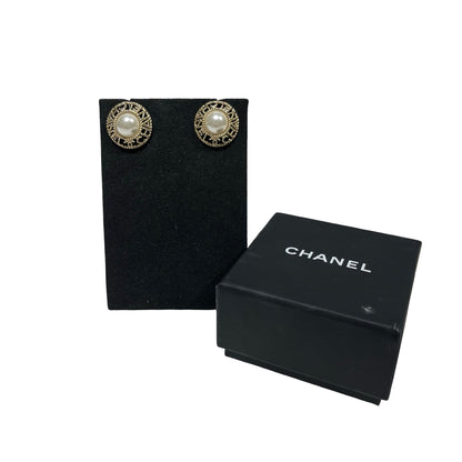 CHANEL EARRINGS WITH PEARLS  [3001157]
