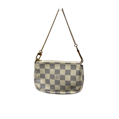 Damier Azur Calf Skin Mini Pouch Pouch [101334]