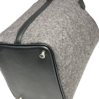 HERMES PICOTIN 18 WOOL GRIS MOYEN PHW [3000162]