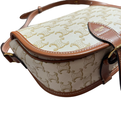 CELINE FOLCO WHITE CANVAS GHW [3000612]