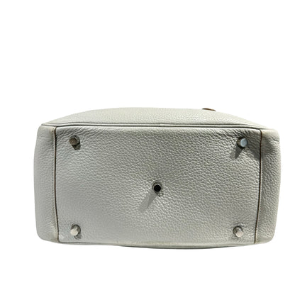 HERMES LIGHT GREY & ORANGE PHW LINDY 30 [3000277]