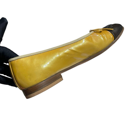 CHANEL YELLOW SHOES [3001028]