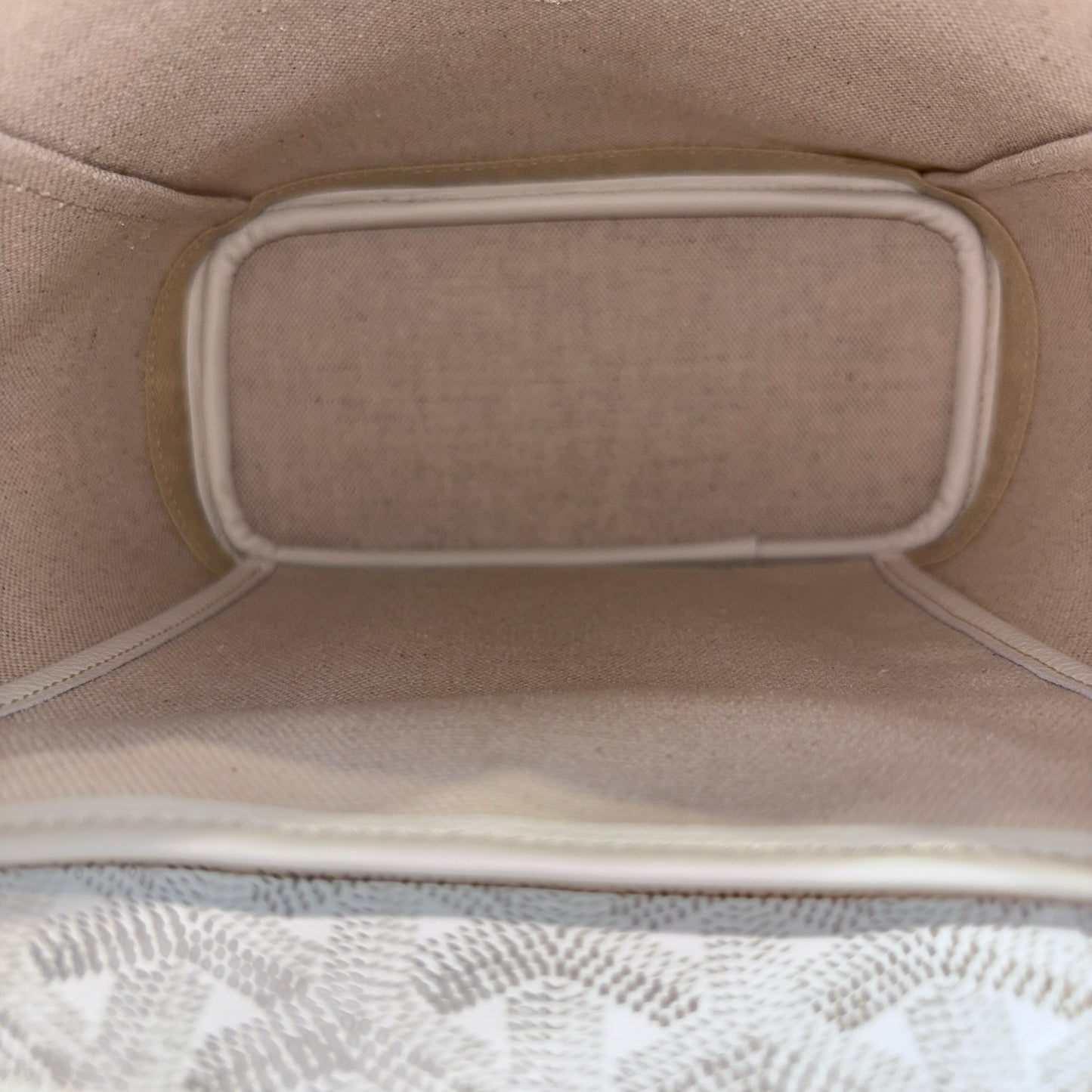 GOYARD LE SAC ALPIN MINI WHITE CANVAS PHW [3001373]