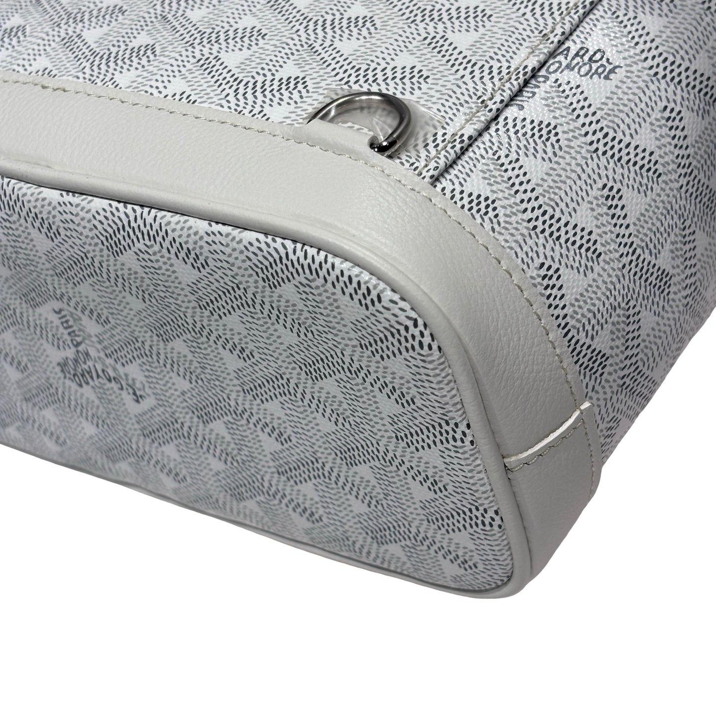 GOYARD LE SAC ALPIN MINI WHITE CANVAS PHW [3001373]