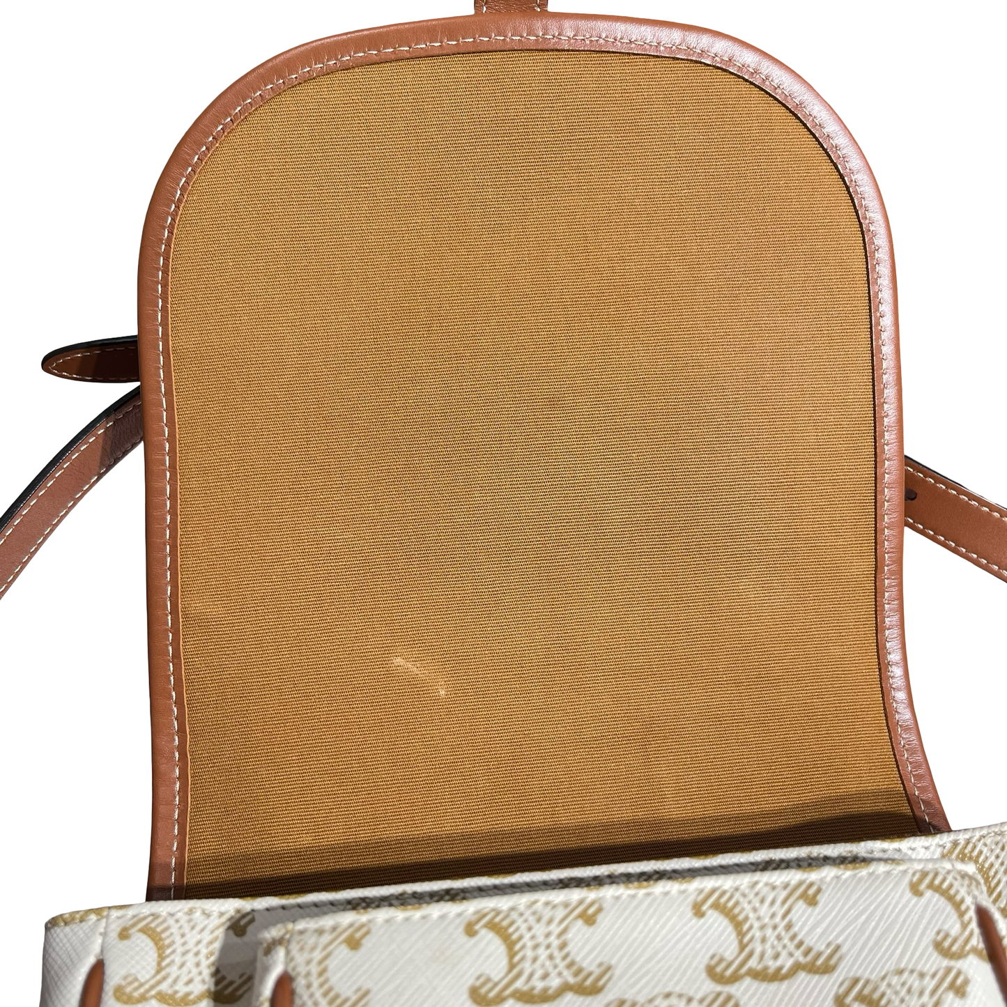 CELINE FOLCO WHITE CANVAS GHW [3000612]