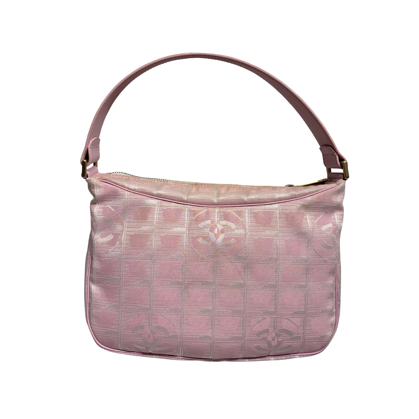CHANEL PINK GHW TRAVEL LINE SHOULDER BAG [3000258]