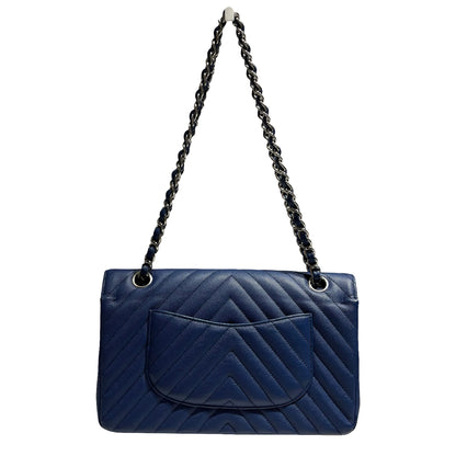 CHANEL CF25 V LINE CAVIAR BLUE [3000543]