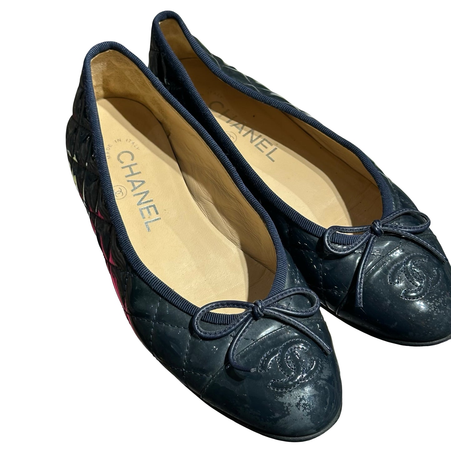 CHANEL NAVY SHOES [3001029]