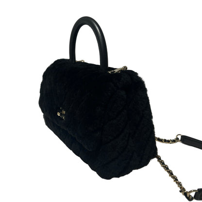 Faux fur Coco handle Two Way Shoulder Bag [101205]