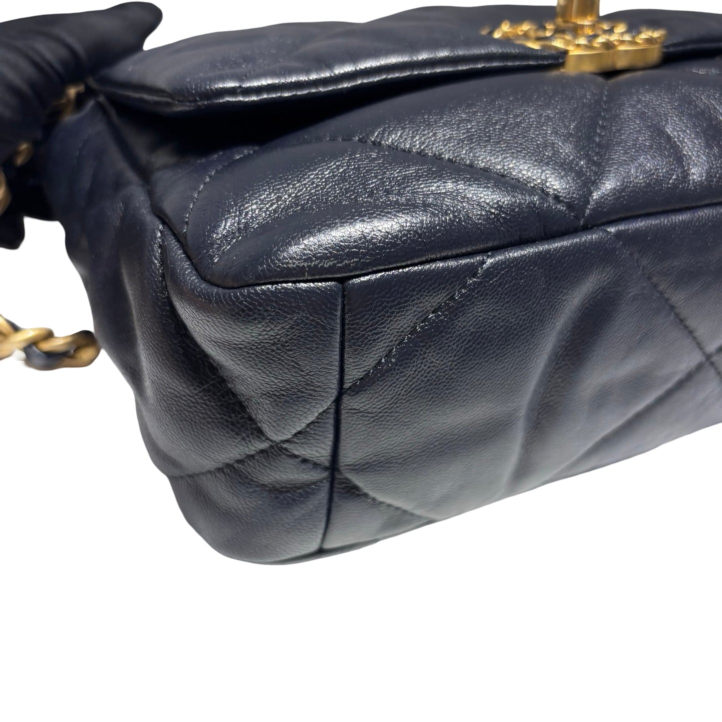 CHANEL 19 HANDBAG SMALL NAVY [3000360]