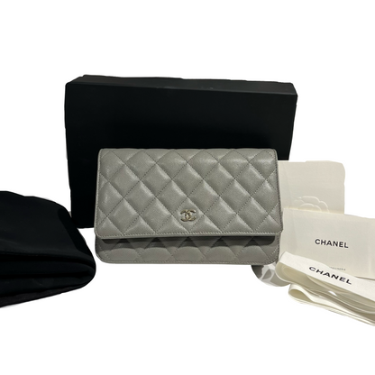 CHANEL WOC GRAY CAVIAR GHW [3000669]