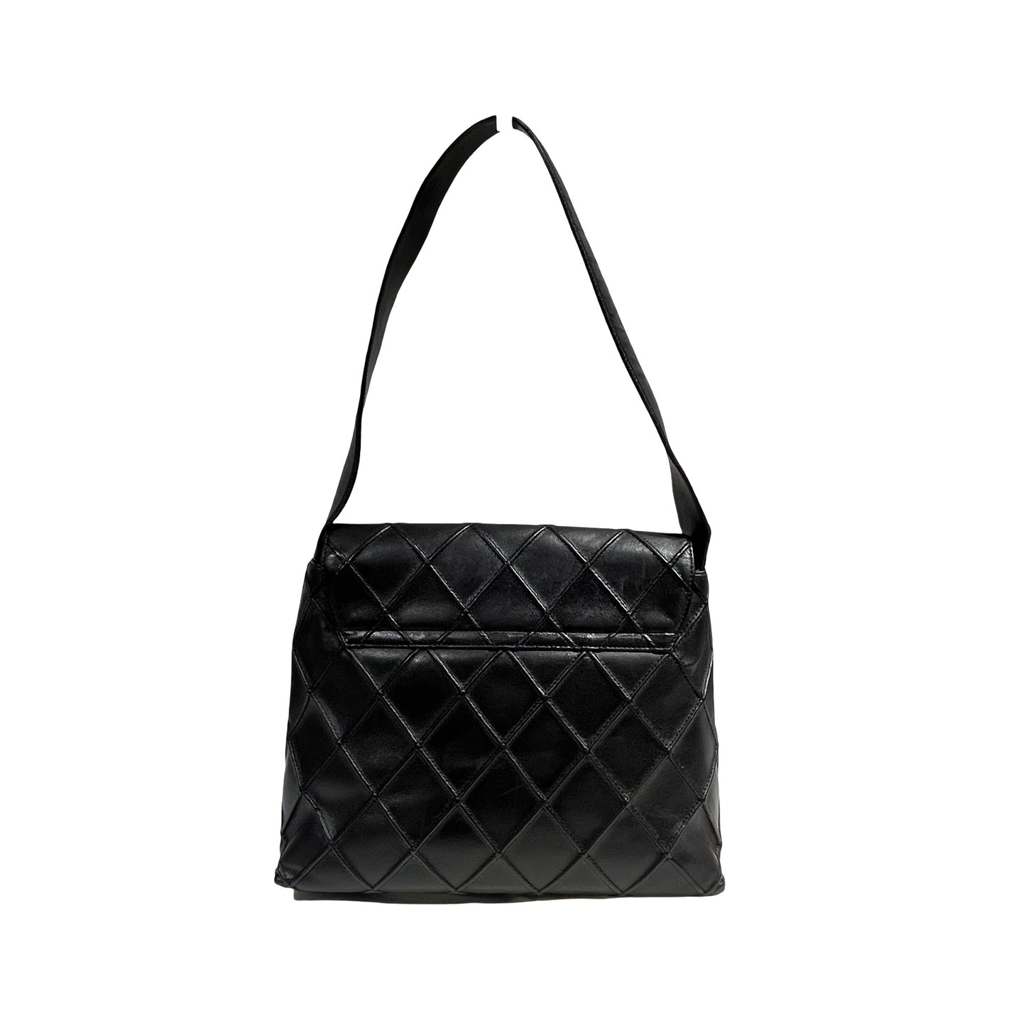 CHANEL QUILTED VINTAGE BLK SHOULDER BAG [3001101]