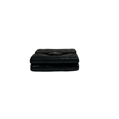 CHANEL WALLET BLACK LAMBSKIN PHW [3000631]