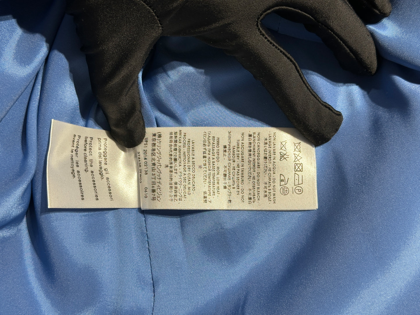GUCCI BLUE LONG COAT [20000274]