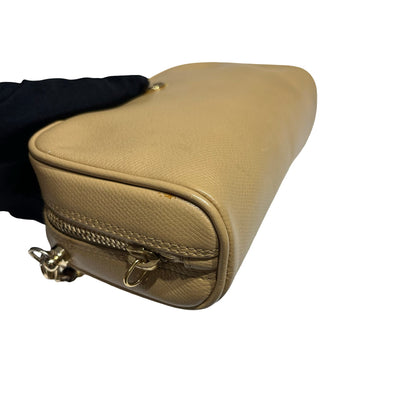 CHANEL CLUTCH BEIGE CALFSKIN GHW [3000697]