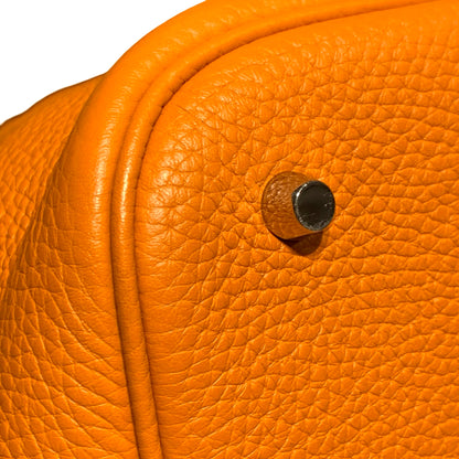 HERMES PICOTIN 26 RED ORANGE PHW [A04199]