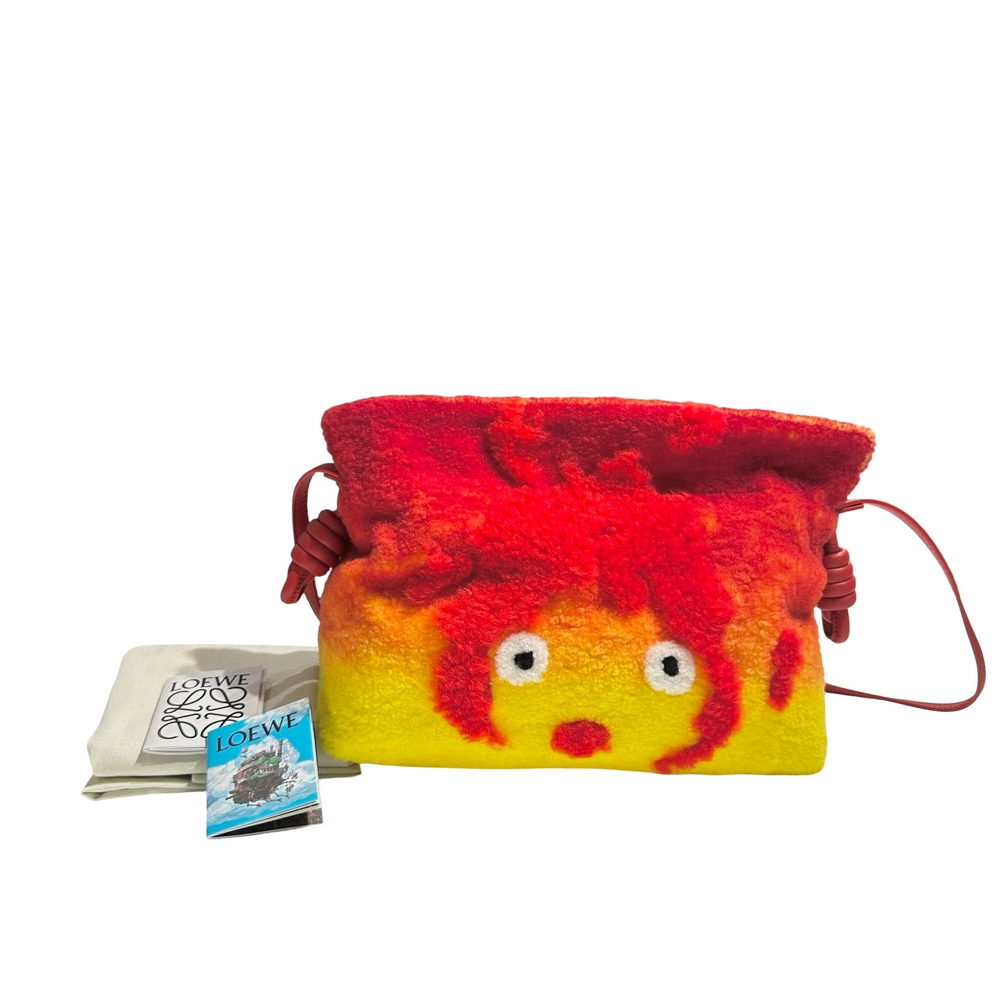 LOEWE X HOWL'S MOVING CASTLE CALCIFER SHEARLING FLAMENCO [20004216]