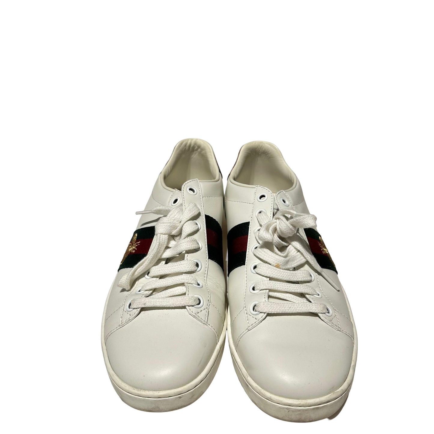 Bee Calf Skin Ace Embroidered Sneakers [101572]