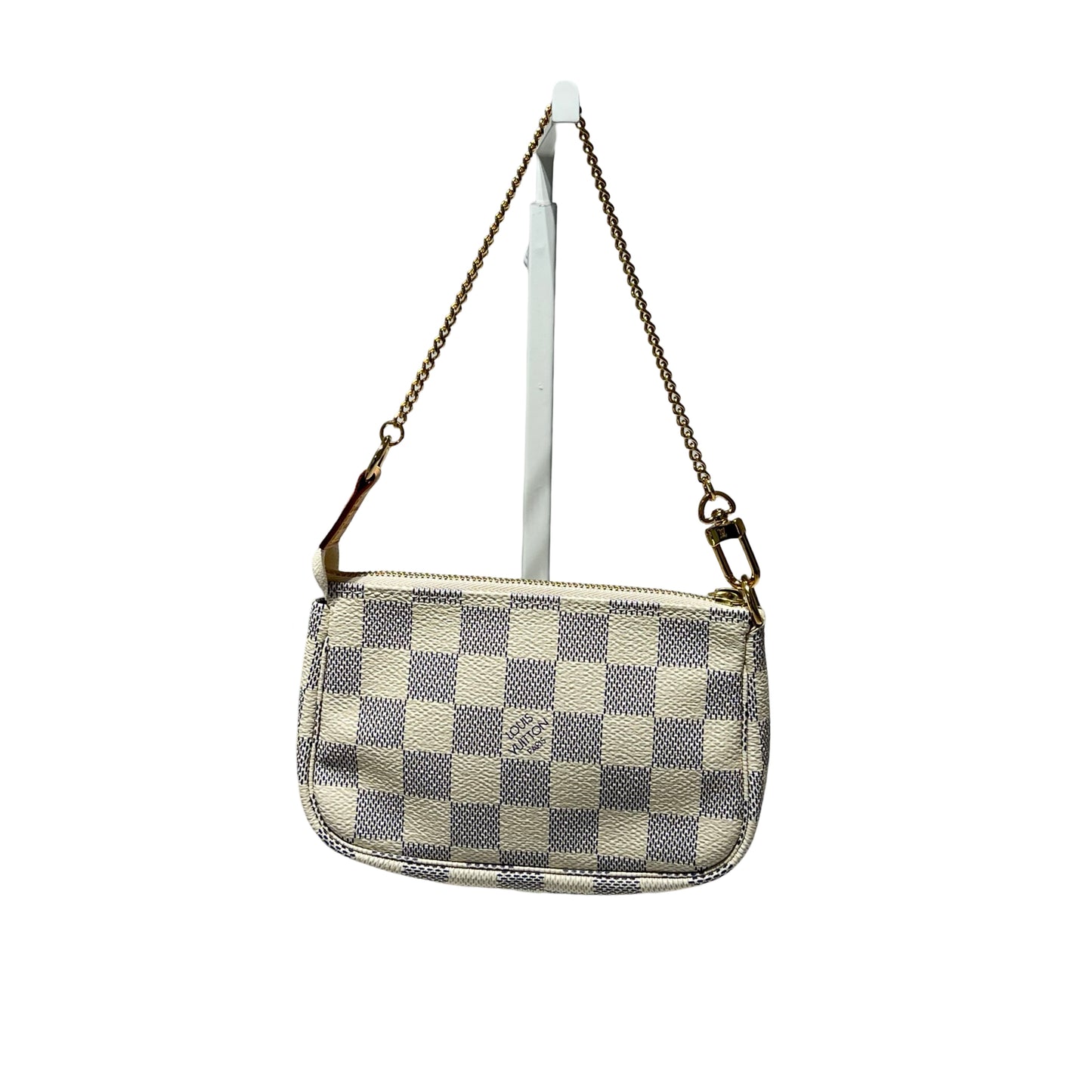 Damier Azur Calf Skin Mini Pouch Pouch [101334]