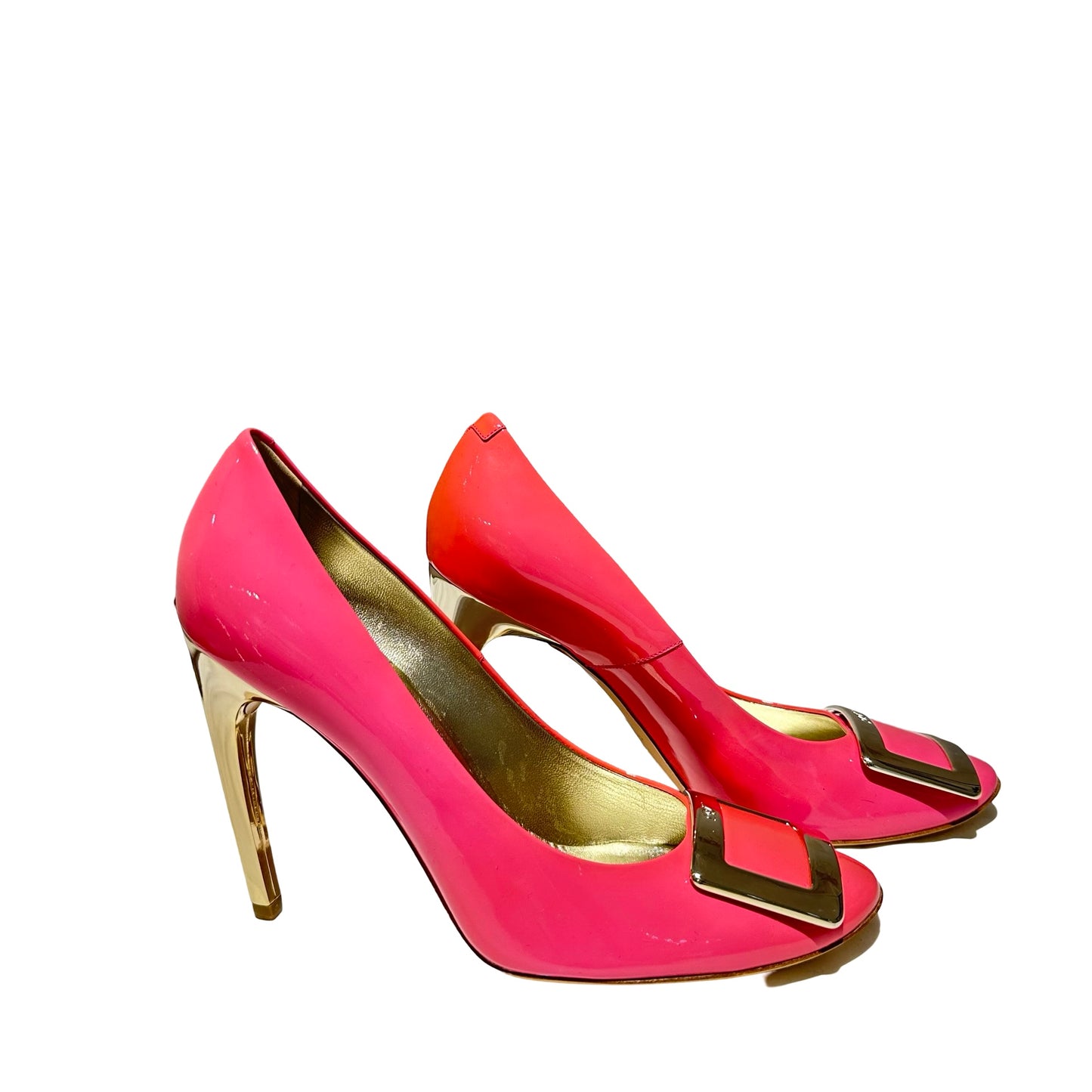 Calf Skin TROMPETTE METAL BUCKLE PUMPS Footwear [101649]