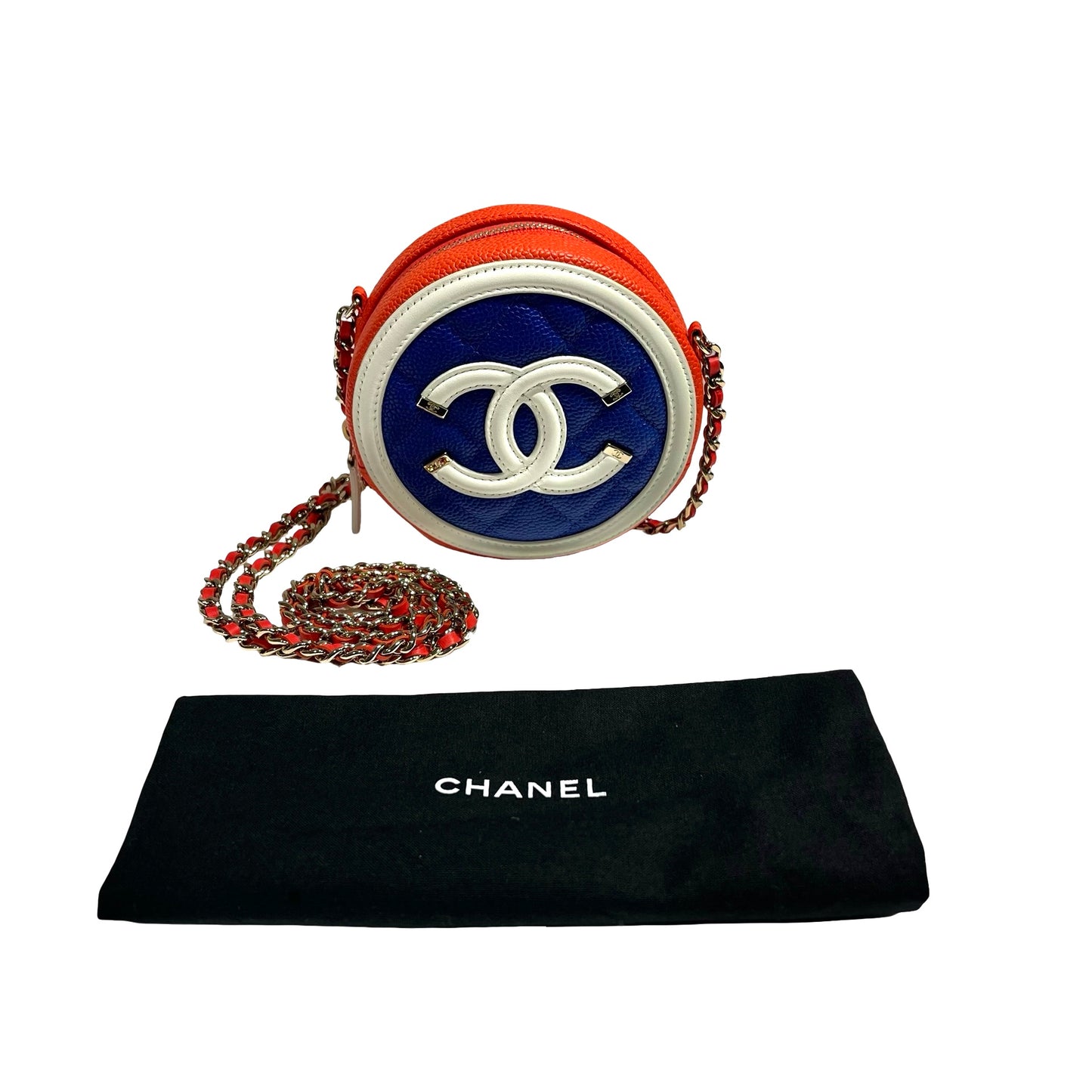 CHANEL ROUND FILIGREE CHAIN SHOUDLER BAG[3001184]