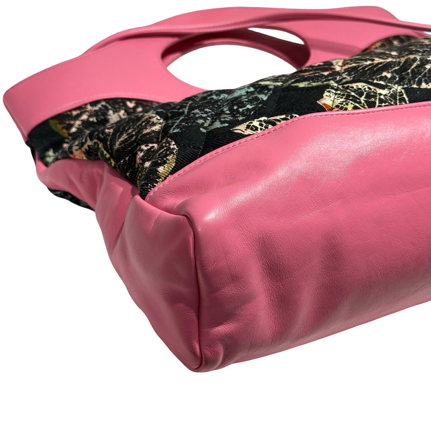 CHANEL 31 BAG LARGE FLORAL PINK NYLON GHW [3000154]