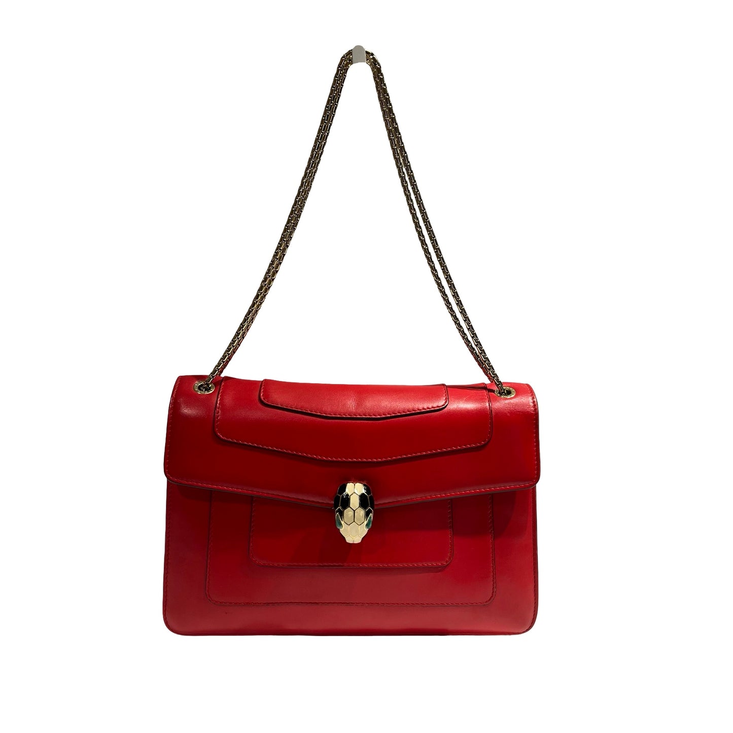 BVLGARI SERPENTI FOREVER RED CALFSKIN GHW [3000696]