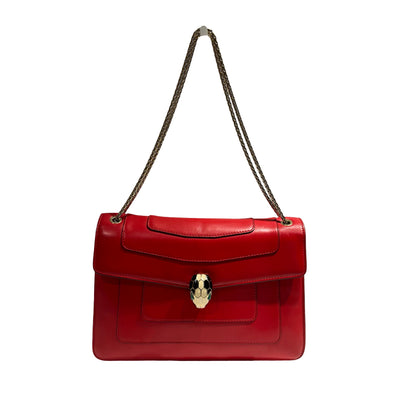 BVLGARI SERPENTI FOREVER RED CALFSKIN GHW [3000696]