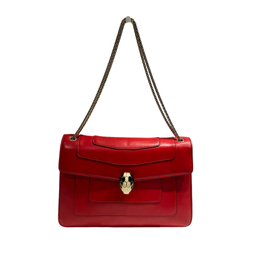 BVLGARI SERPENTI FOREVER RED CALFSKIN GHW [3000696]