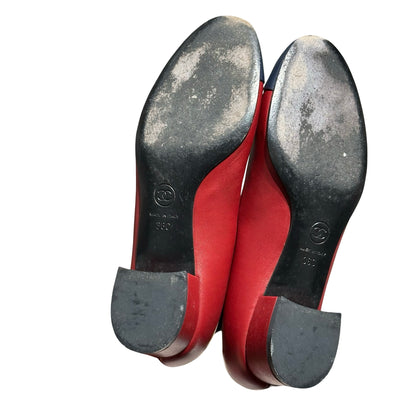 CHANEL RED HEELS [3001030]