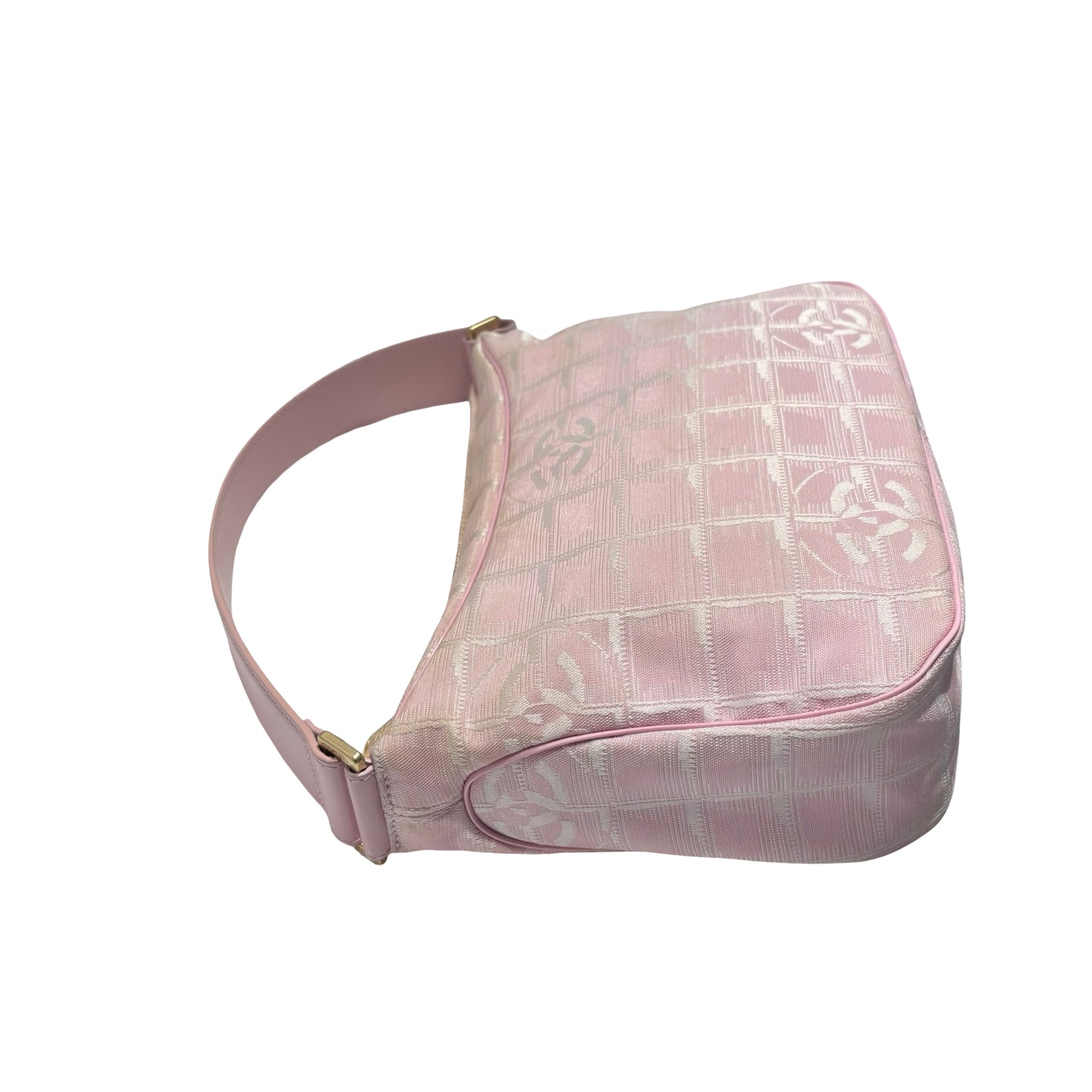 CHANEL PINK GHW TRAVEL LINE SHOULDER BAG [3000258]