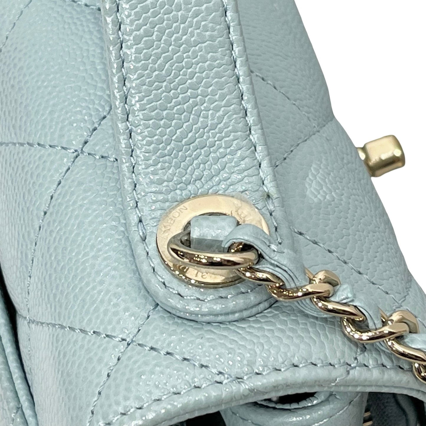 CHANEL AFFINITY BLUE GHW CAVIAR CHAIN SHOULDER BAG [3001753]