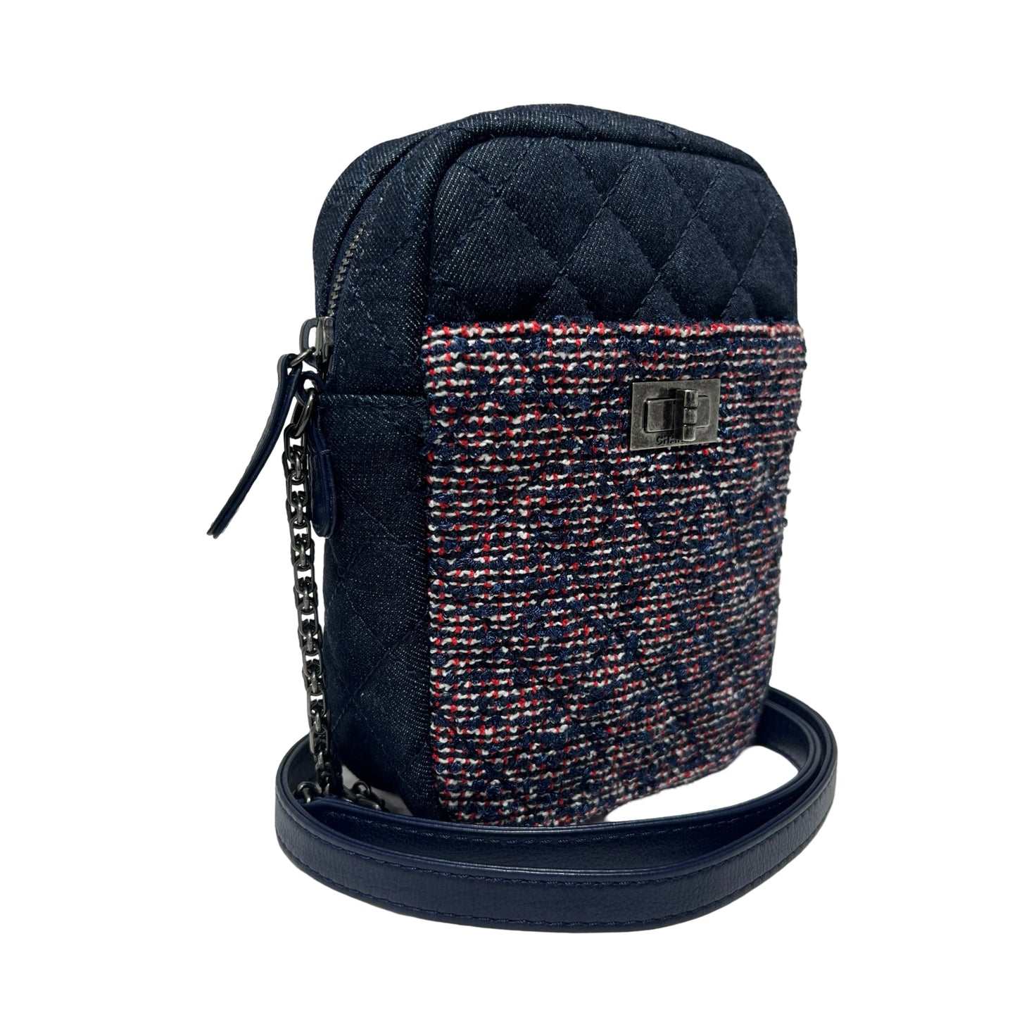 Matelasse Quilted,Tweed Denim,Tweed 2.55 chain shoulder bag Chain Shoulder Bag [101224]