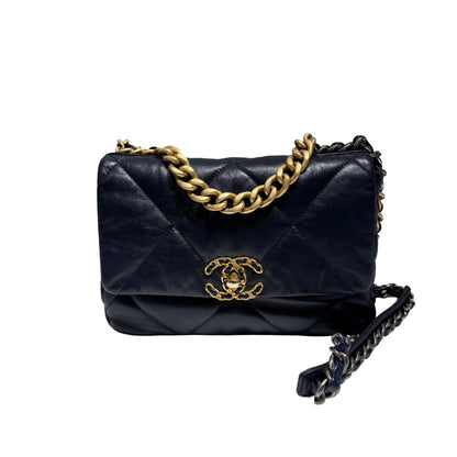 CHANEL 19 HANDBAG SMALL NAVY [3000360]