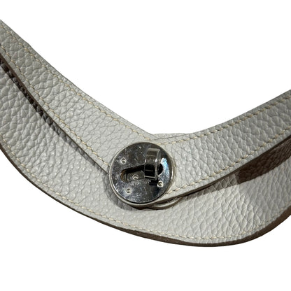 HERMES LIGHT GREY & ORANGE PHW LINDY 30 [3000277]