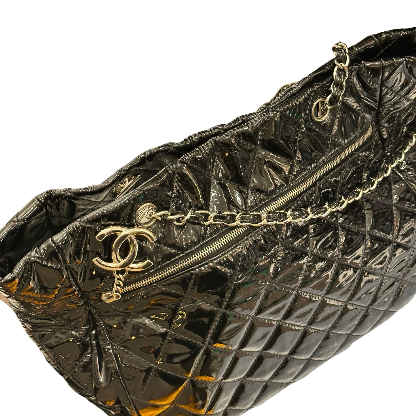 CHANEL PATENT TOTE BAG [3001038]