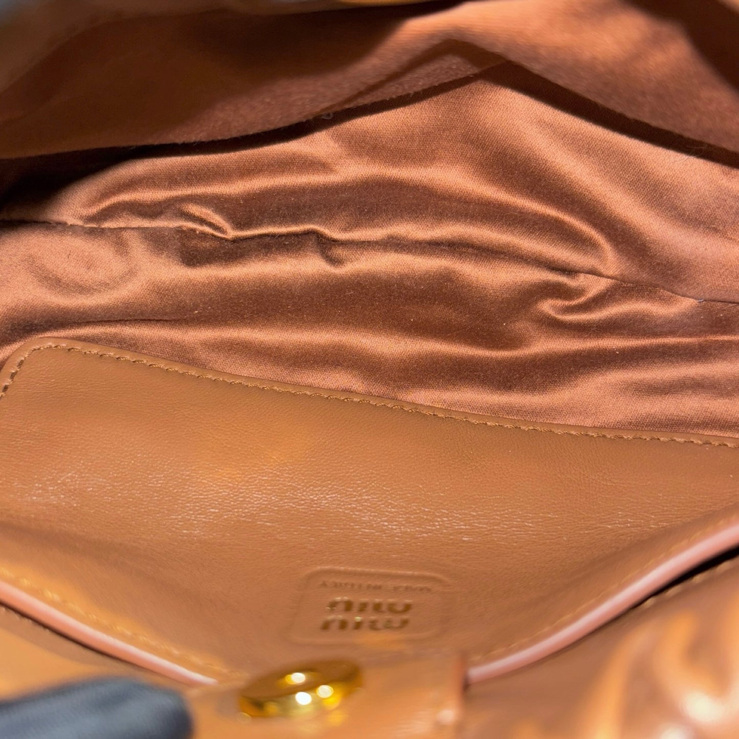 MIU MIU JOIE MINI BROWN NAPPA GHW [3001119]