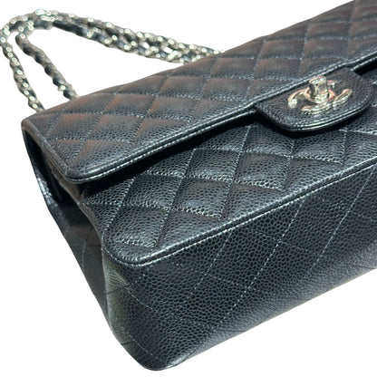 CHANEL CF25 BLACK CAVIAR PHW [3000608]