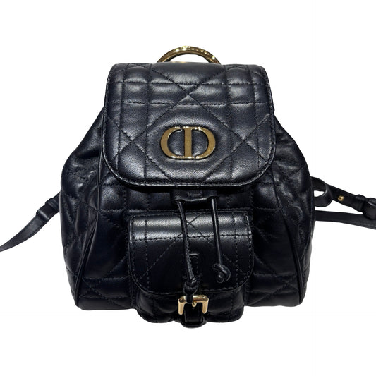 DIOR CARO MINI BACKPACK BLACK GHW[3001094]