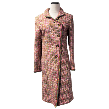 CHANEL PINK TWEED LONG JACKET [20002010]