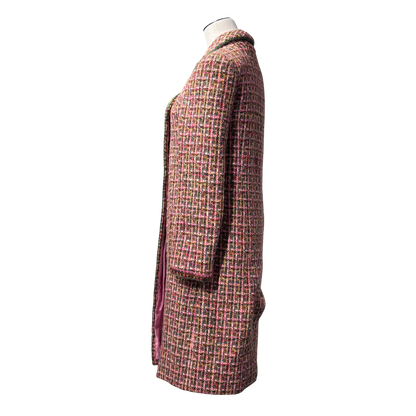 CHANEL PINK TWEED LONG JACKET [20002010]