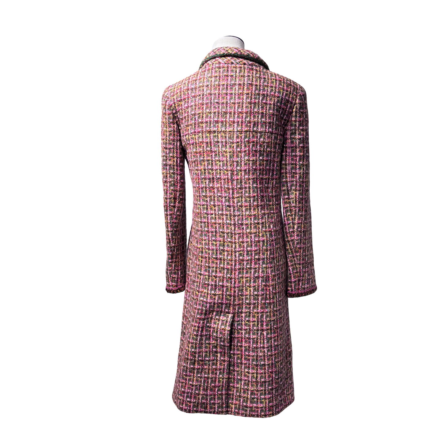 CHANEL PINK TWEED LONG JACKET [20002010]