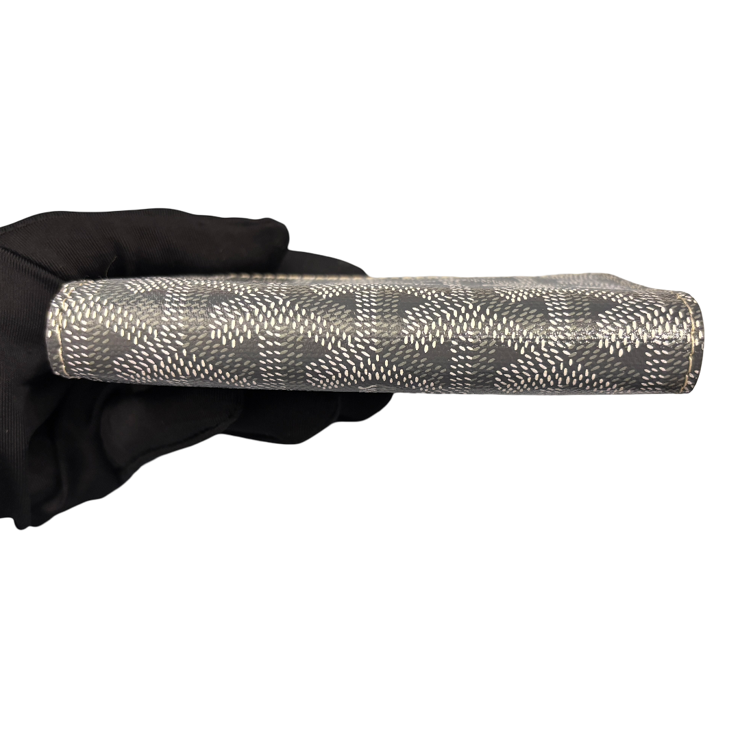 GOYARD SAINT GABRIEL GREY PHW CANVAS WALLET [3000602]