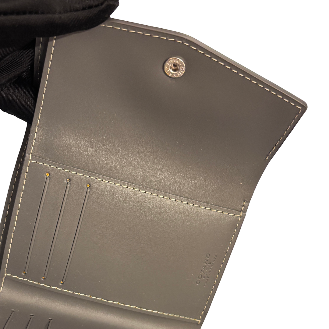 GOYARD SAINT GABRIEL GREY PHW CANVAS WALLET [3000602]
