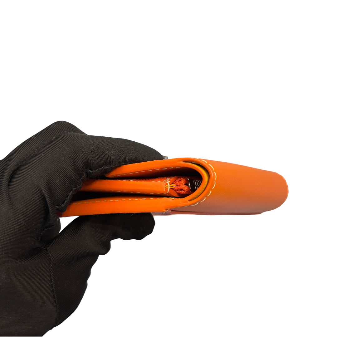GOYARD SAINT GABRIEL ORANGE PHW CANVAS WALLET [3000601]