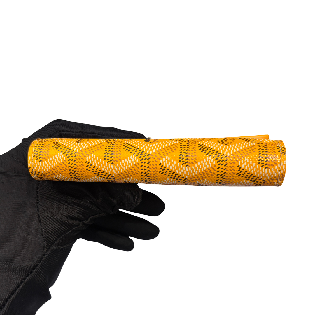 GOYARD SAINT GABRIEL YELLOW CANVAS WALLET [3000603]