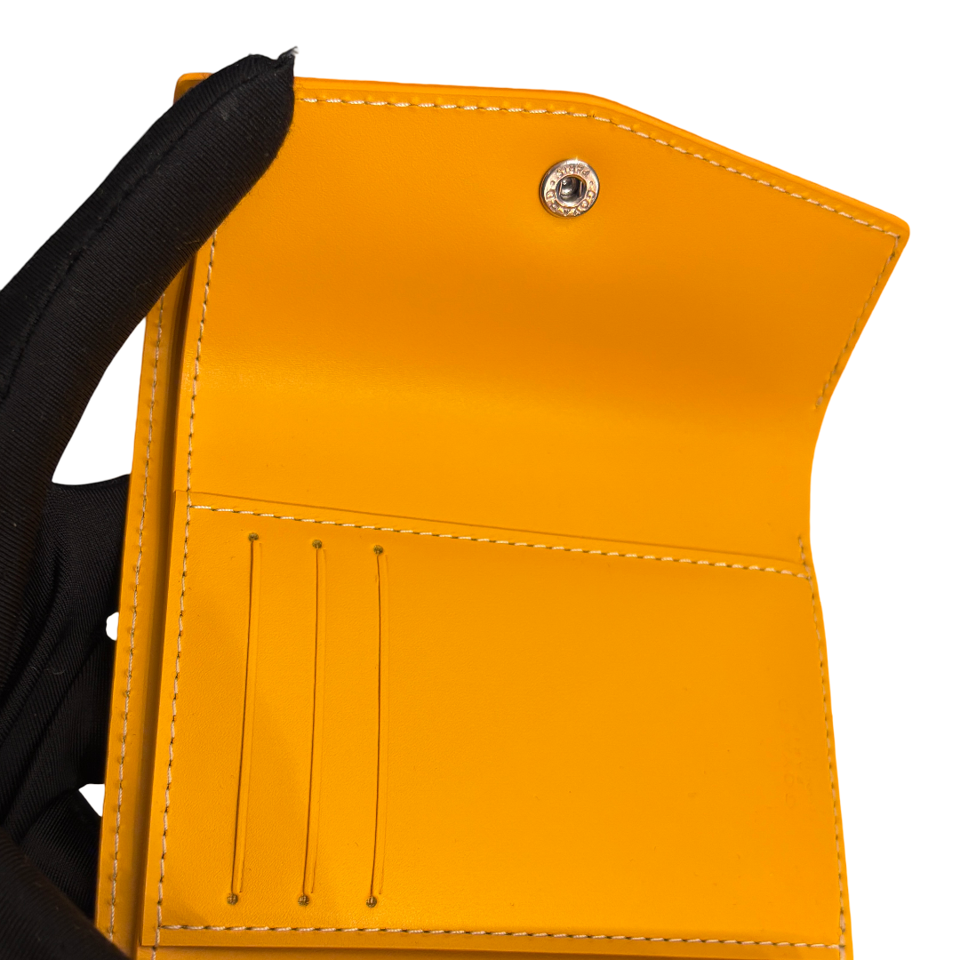 GOYARD SAINT GABRIEL YELLOW CANVAS WALLET [3000603]
